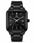 Matte Black Square Luxury Watch