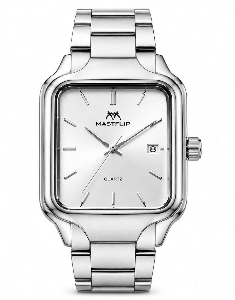 Silver Square Dial Luxury Watch